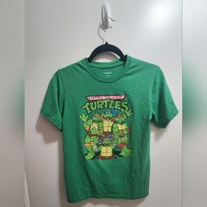 TMNT Ninja Turtles Graphic Tee Youth L Green